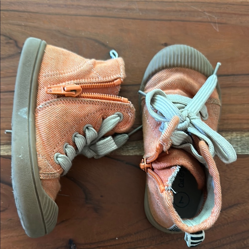 Cat & Jack Orange High-Top Sneakers